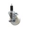 Service Caster 4'' SS Nylon Swivel 1-1/4'' Expanding Stem Caster with Brake SCC-SSEX20S414-NYS-TLB-114 - alternate 1